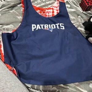 NFL Patriots Women's Tank Top - Navy and Red